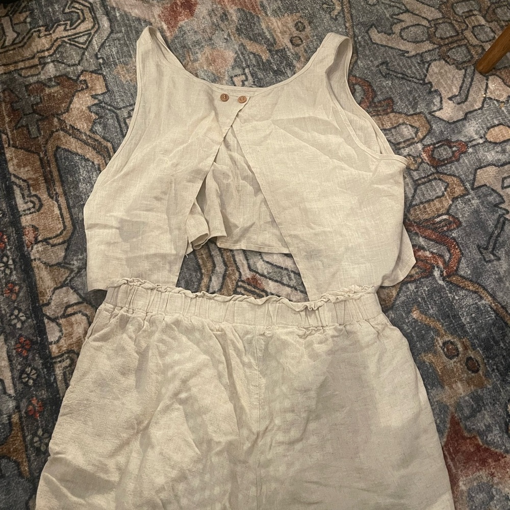 Cream Two-Piece Set - Picture 2 of 2